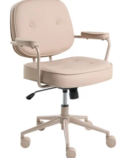 Sedia da scrivania PARAMUS Pelle sintetica Beige sabbia