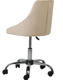 Sedia da scrivania PARRISH Velluto Beige