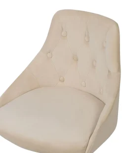 Sedia da scrivania PARRISH Velluto Beige