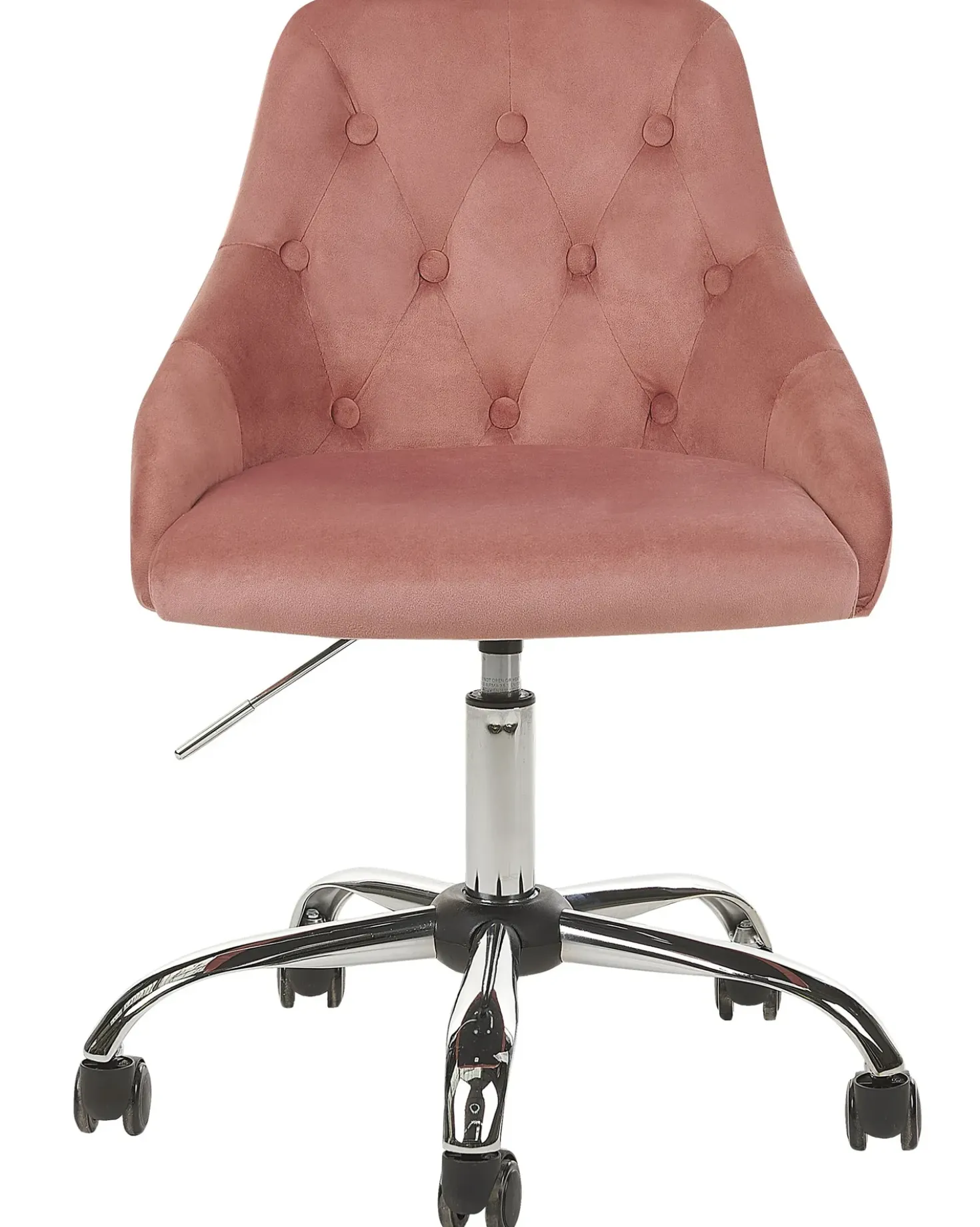 Sedia da scrivania PARRISH Velluto Rosa pastello