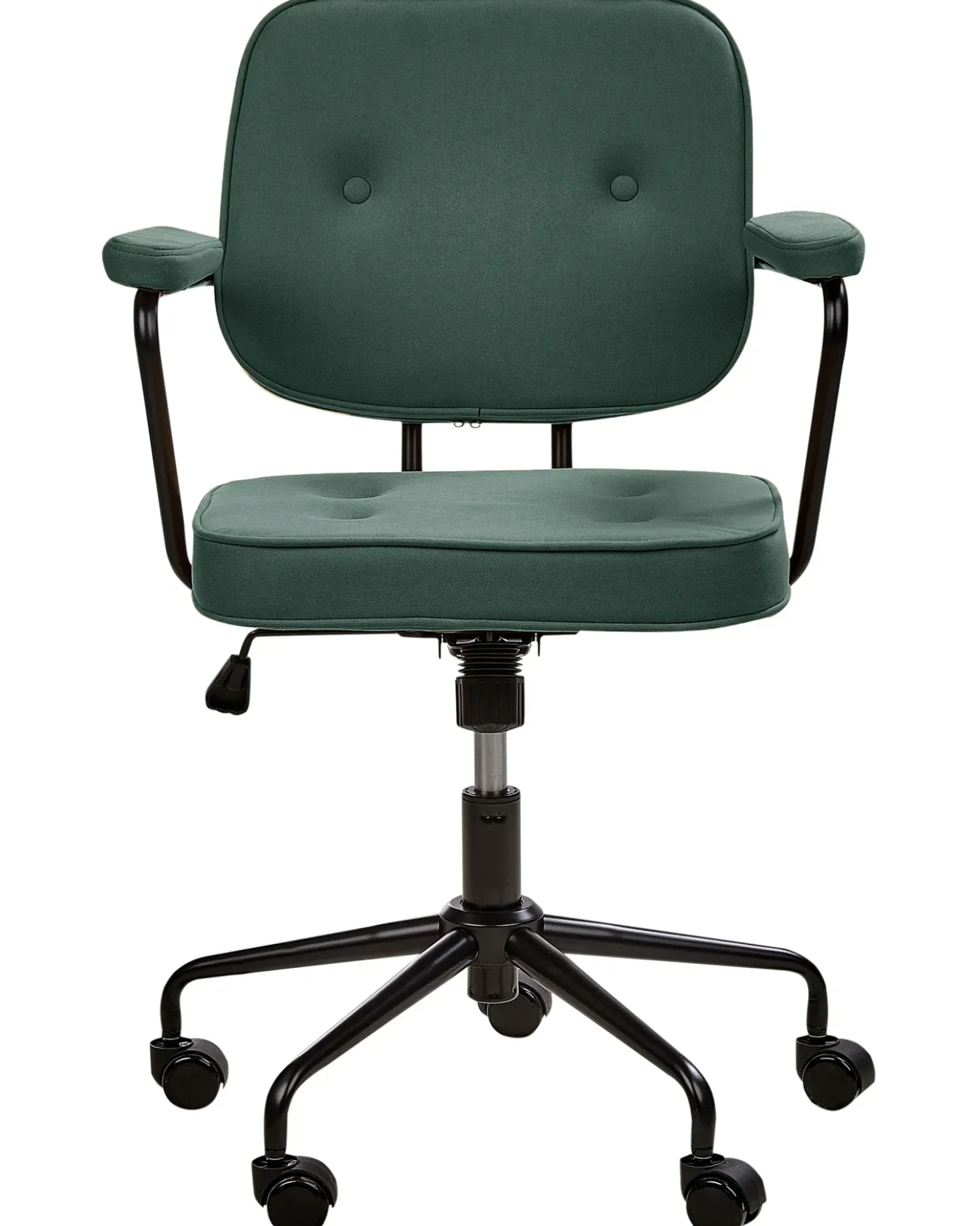 Sedia da scrivania PAWNEE Tessuto Verde scuro