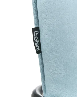 Sedia da scrivania PAWNEE Velluto Azzurro