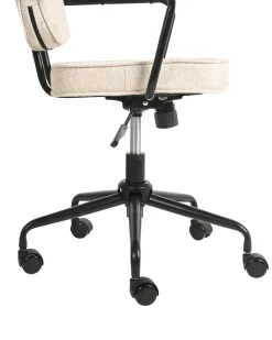 Sedia da scrivania PAWNEE Tessuto Beige chiaro