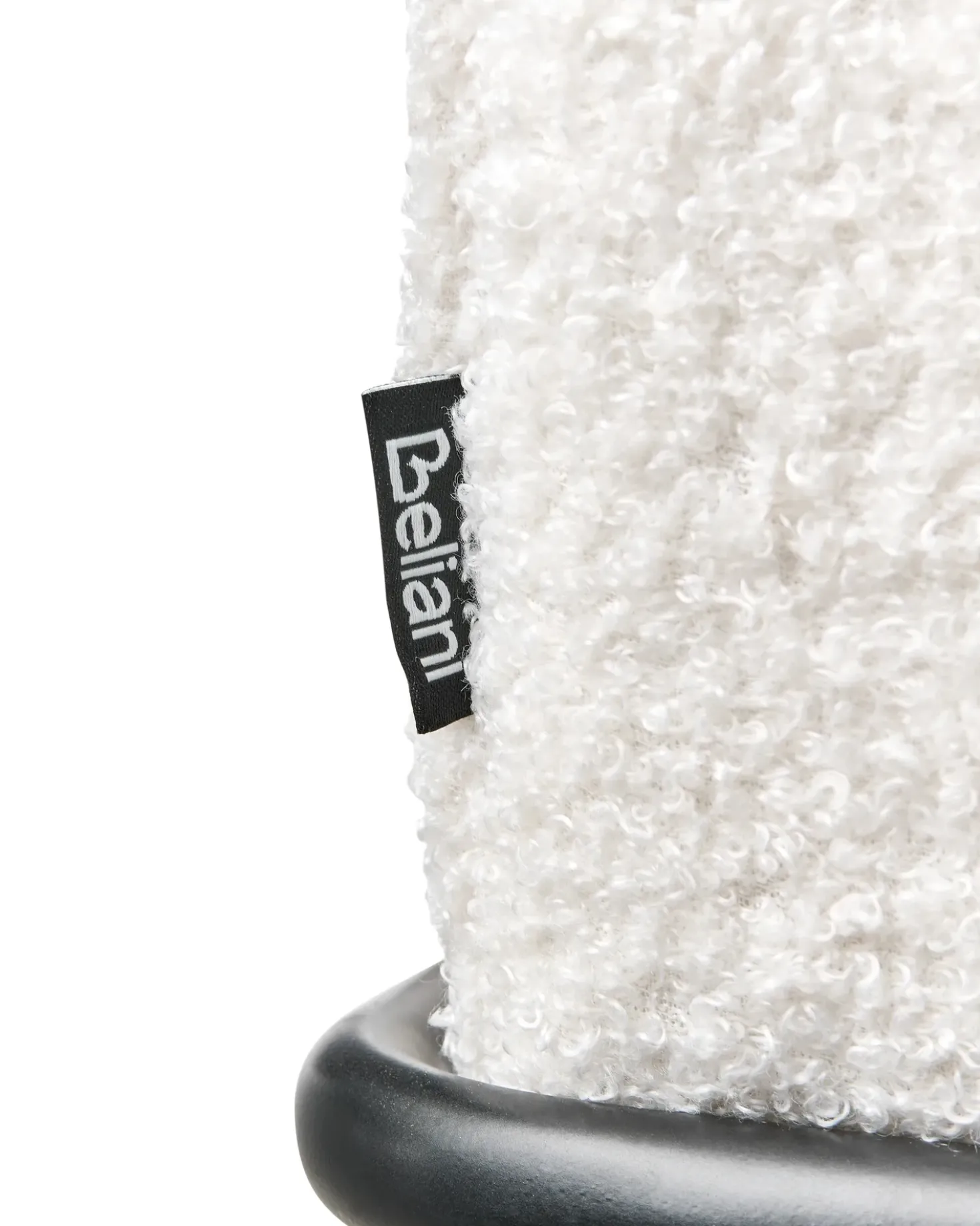 Sedia da scrivania PAWNEE Bouclé Bianco sporco