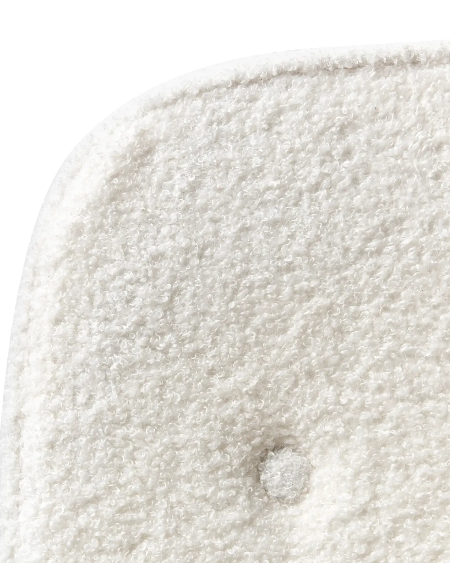 Sedia da scrivania PAWNEE Bouclé Bianco sporco
