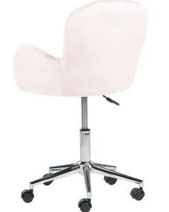 Sedia da scrivania PRIDDY Velluto Rosa