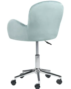 Sedia da scrivania PRIDDY Velluto Verde menta