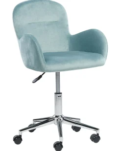 Sedia da scrivania PRIDDY Velluto Verde menta
