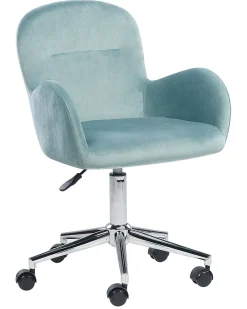 Sedia da scrivania PRIDDY Velluto Verde menta
