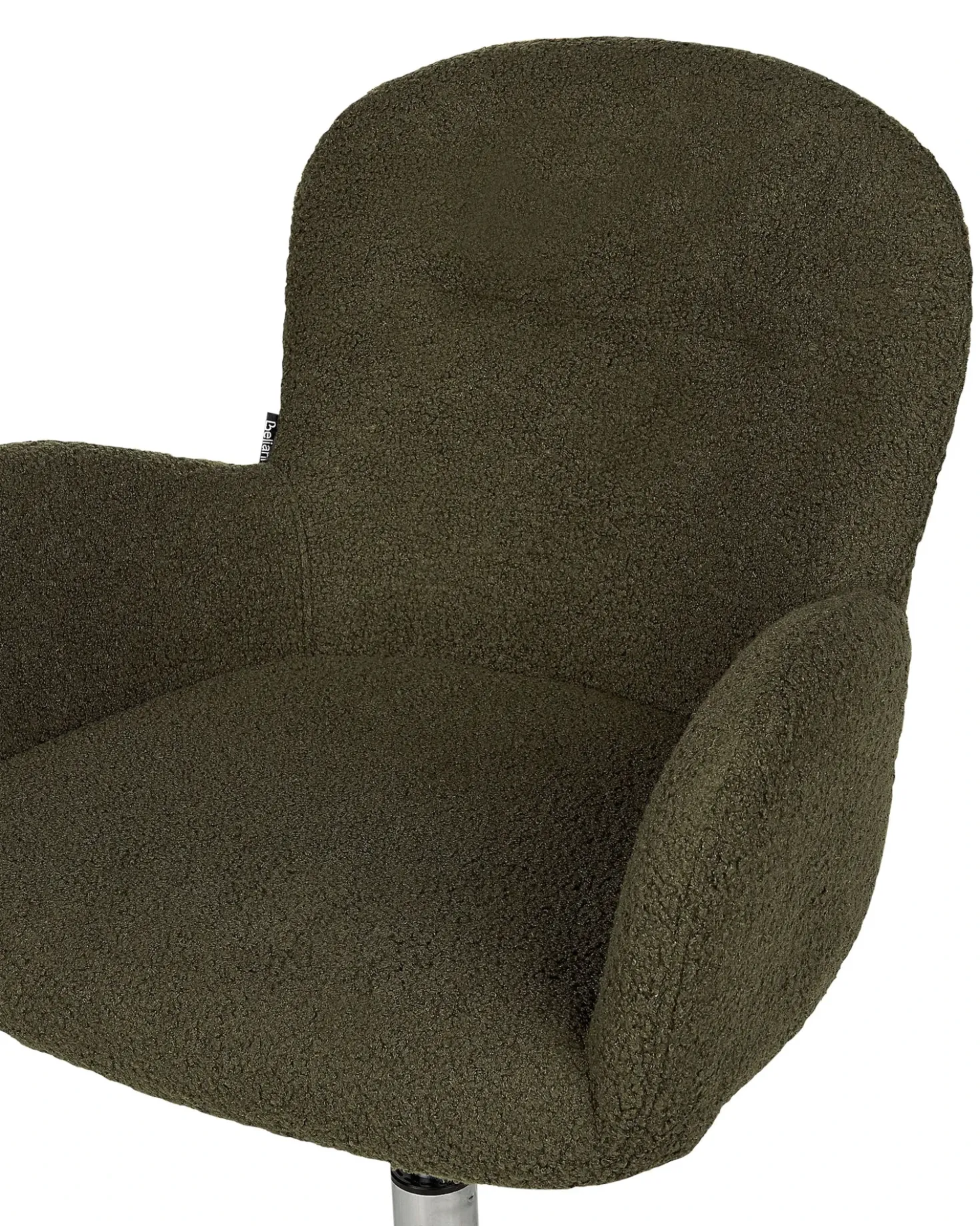 Sedia da scrivania PRIDDY Bouclé Verde scuro