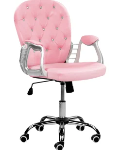 Sedia da scrivania PRINCESS Pelle sintetica Rosa