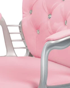 Sedia da scrivania PRINCESS Pelle sintetica Rosa
