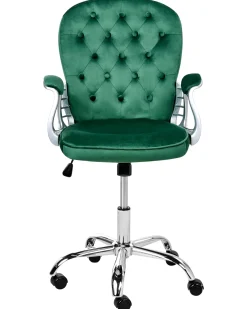 Sedia da scrivania PRINCESS Velluto Verde