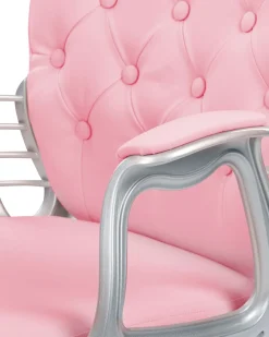 Sedia da scrivania PRINCESS Pelle sintetica Rosa