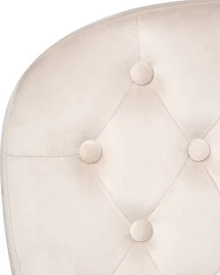 Sedia da scrivania PRINCESS Velluto Beige