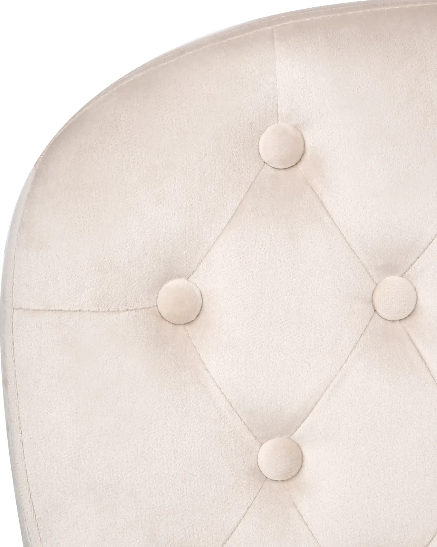 Sedia da scrivania PRINCESS Velluto Beige