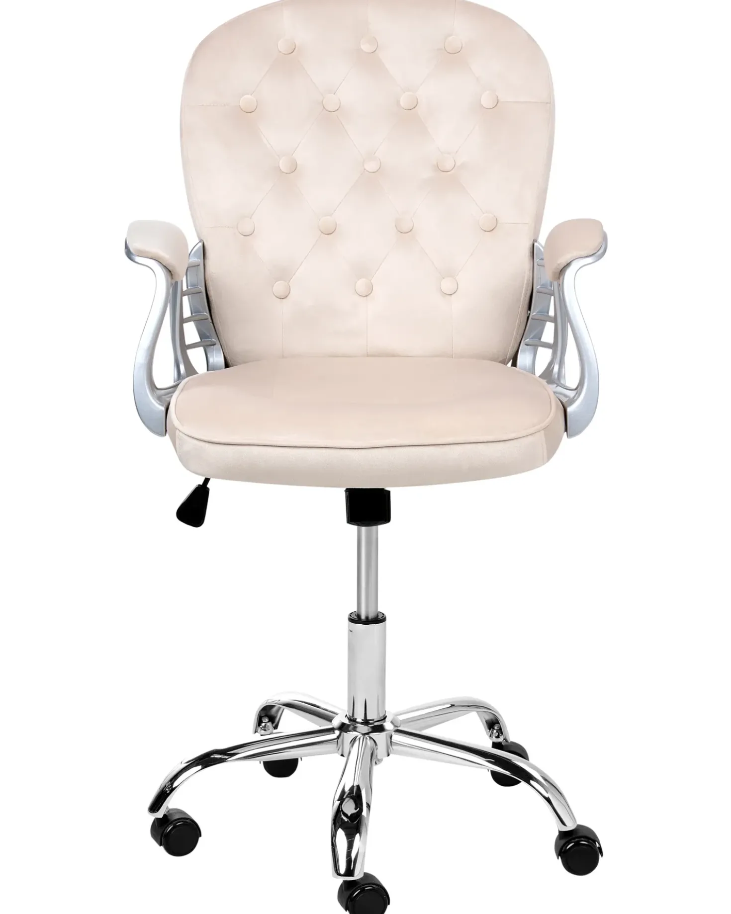 Sedia da scrivania PRINCESS Velluto Beige