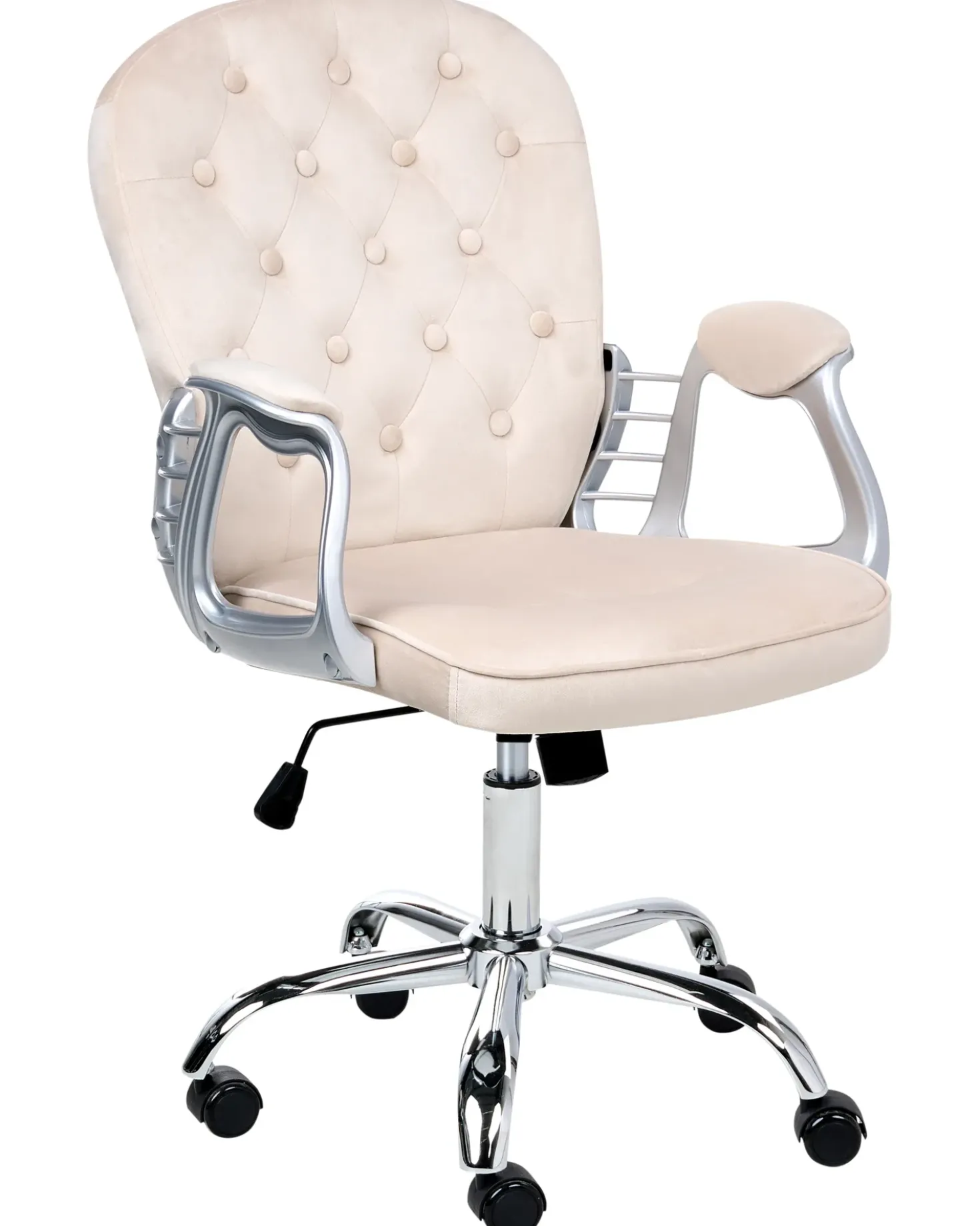 Sedia da scrivania PRINCESS Velluto Beige