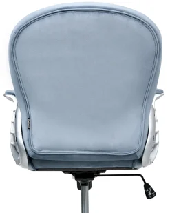 Sedia da scrivania PRINCESS Velluto Azzurro