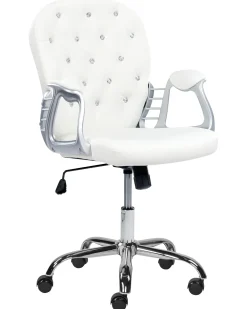 Sedia da scrivania PRINCESS Pelle sintetica Bianco