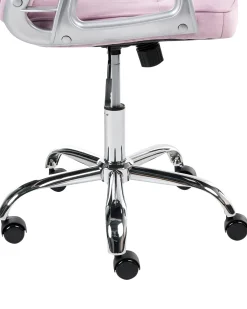 Sedia da scrivania PRINCESS Velluto Viola chiaro