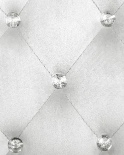 Sedia da scrivania PRINCESS Velluto Grigio chiaro