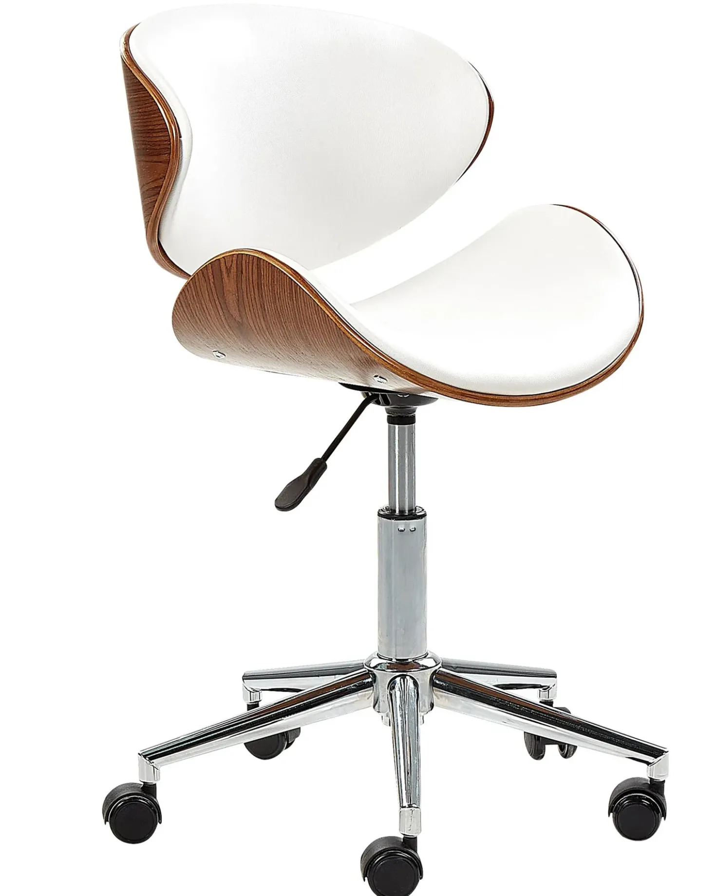 Sedia da scrivania ROTTERDAM Pelle sintetica Bianco