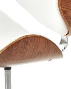 Sedia da scrivania ROTTERDAM Pelle sintetica Bianco