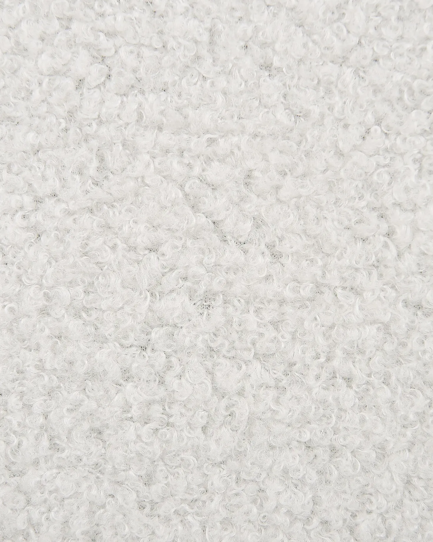 Sedia da scrivania SANILAC II Bouclé Bianco sporco