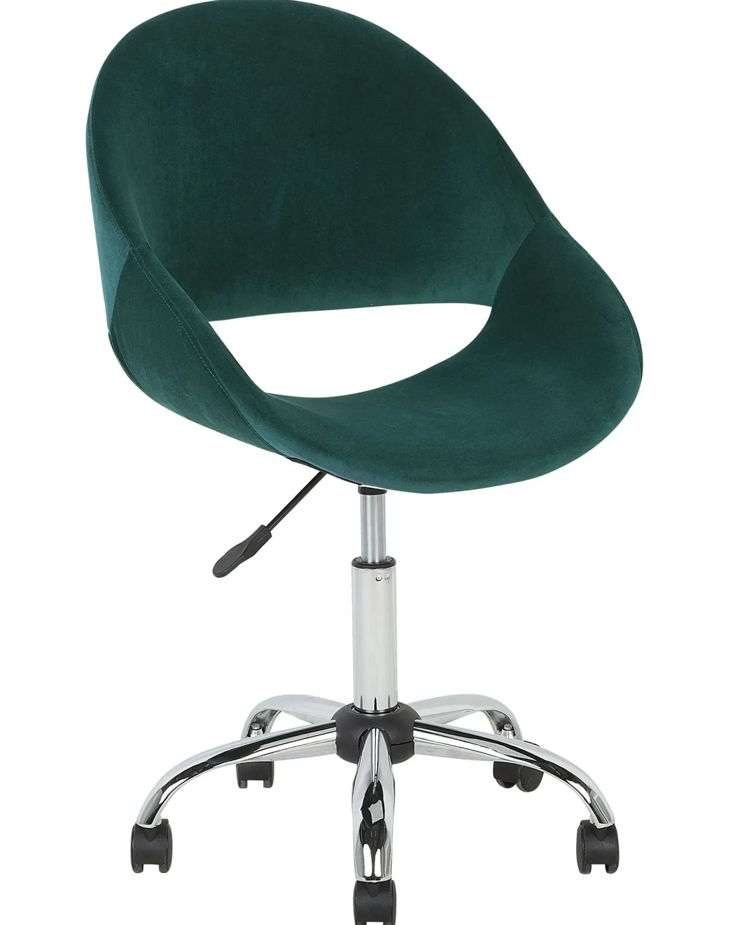 Sedia da scrivania SELMA Velluto Verde smeraldo