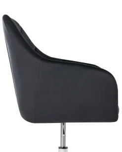 Sedia da scrivania VELORIA Velluto Nero