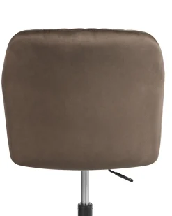 Sedia da scrivania VENICE Velluto Marrone