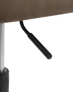 Sedia da scrivania VENICE Velluto Marrone
