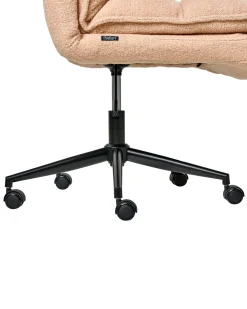 Sedia da ufficio ADDISON Bouclé Rosa pesca