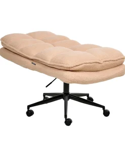 Sedia da ufficio ADDISON Bouclé Rosa pesca