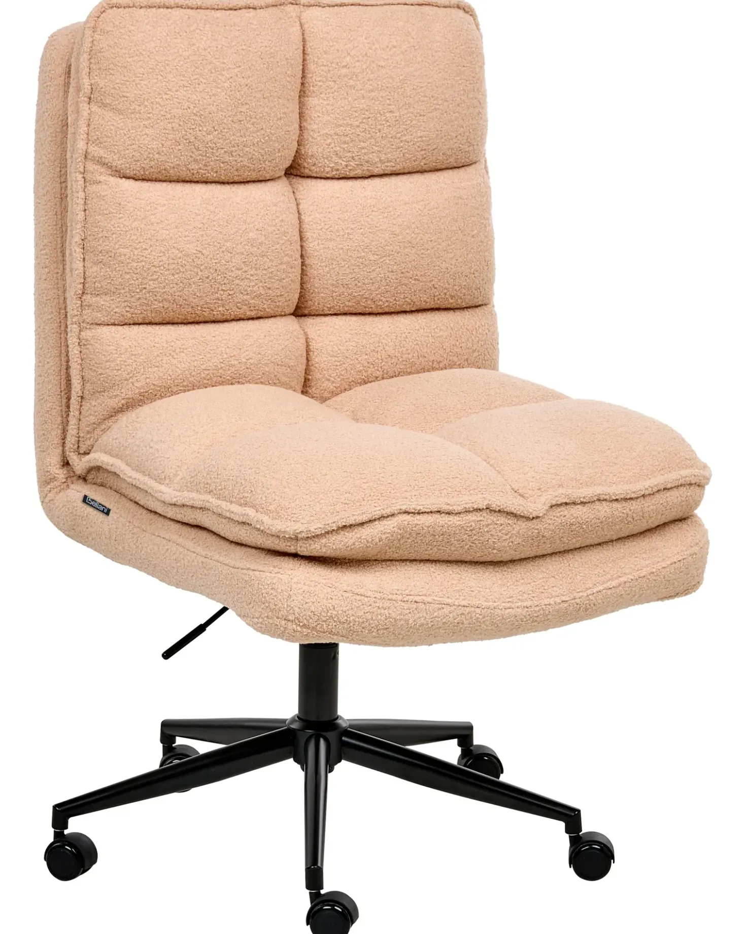 Sedia da ufficio ADDISON Bouclé Rosa pesca