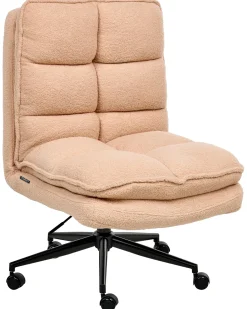 Sedia da ufficio ADDISON Bouclé Rosa pesca