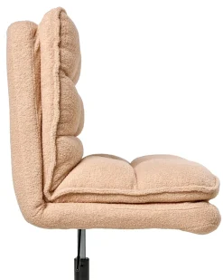 Sedia da ufficio ADDISON Bouclé Rosa pesca