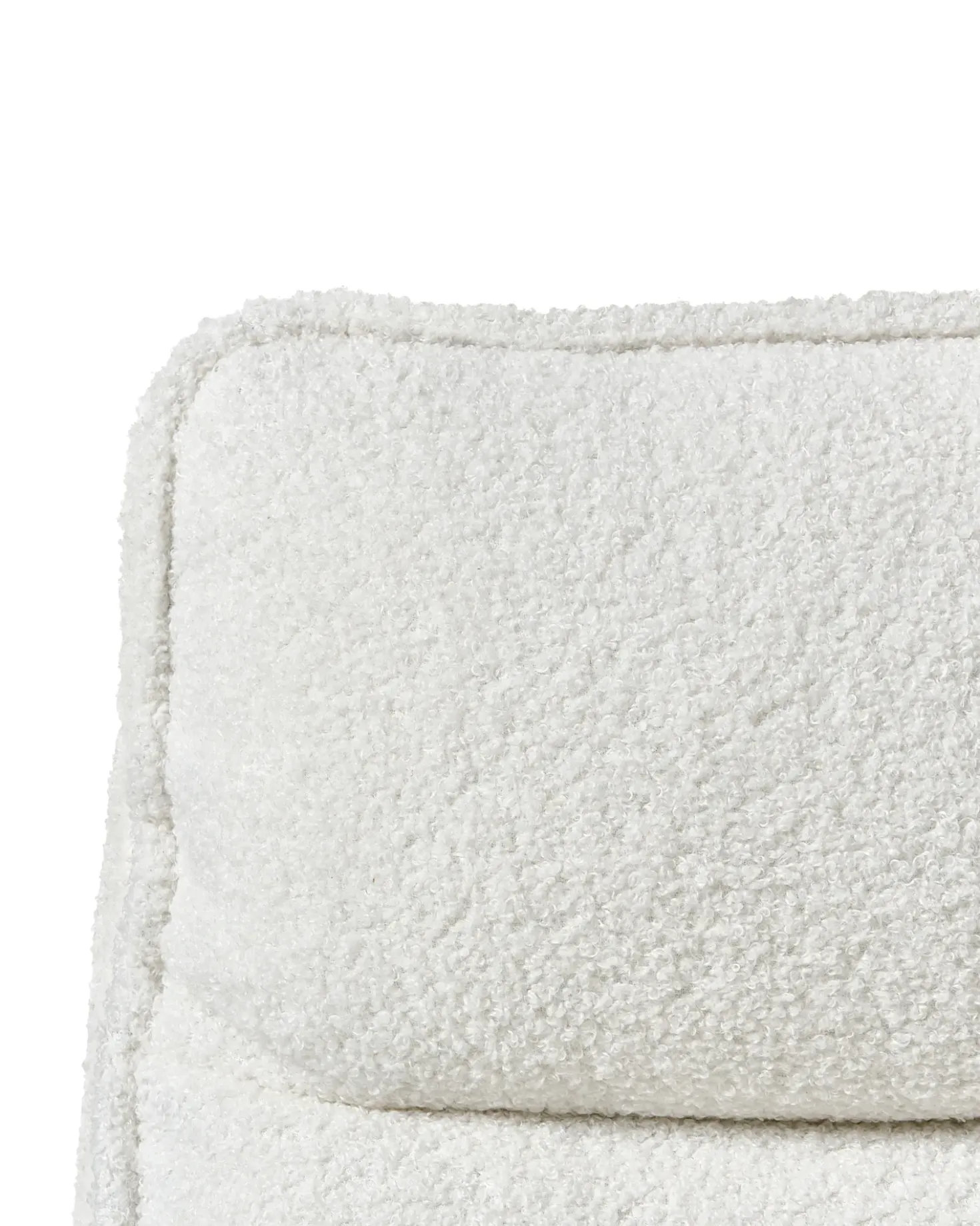 Sedia da ufficio ADDISON Bouclé Bianco