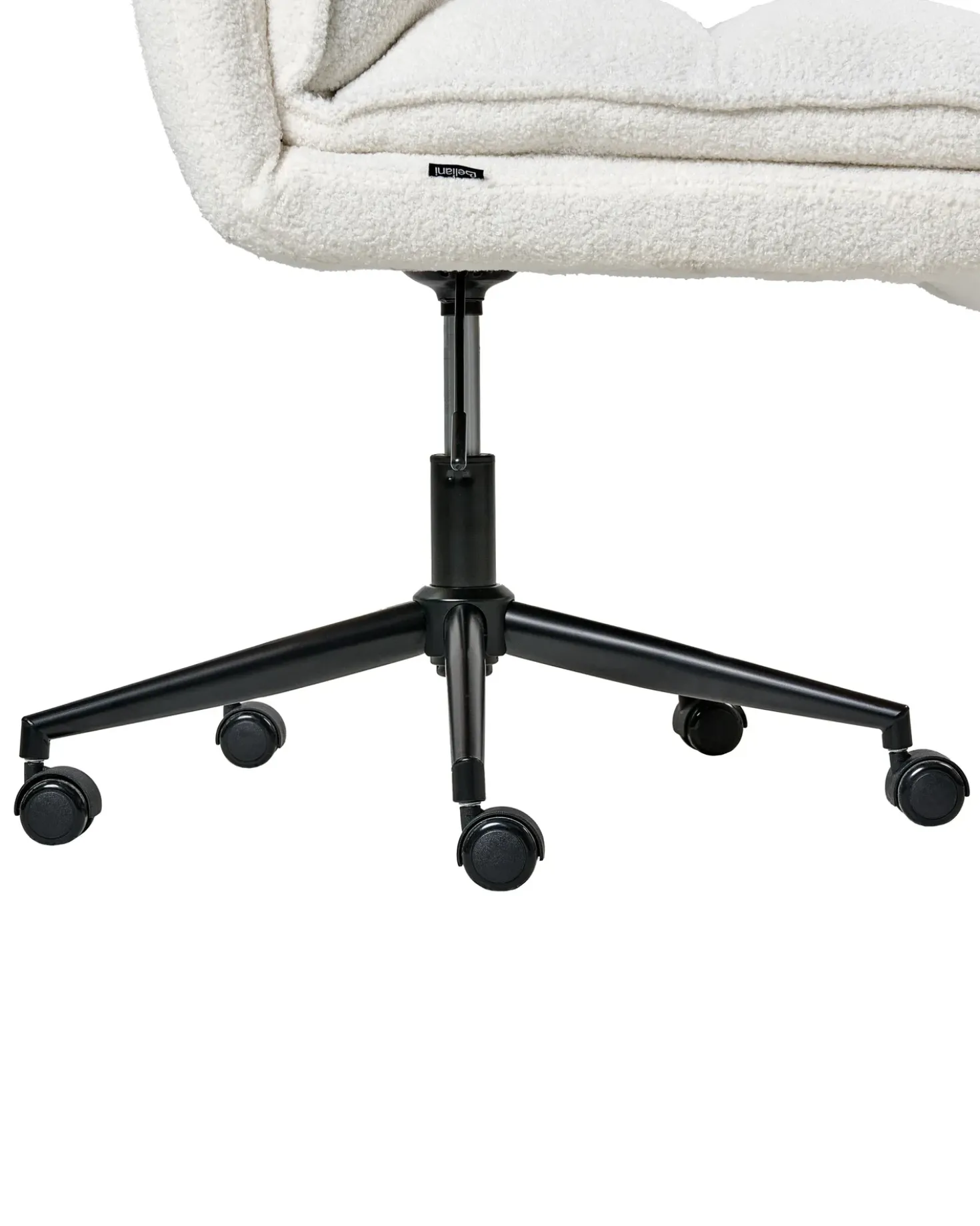 Sedia da ufficio ADDISON Bouclé Bianco