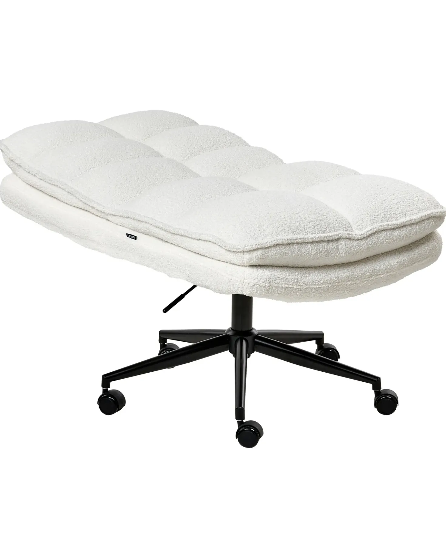 Sedia da ufficio ADDISON Bouclé Bianco