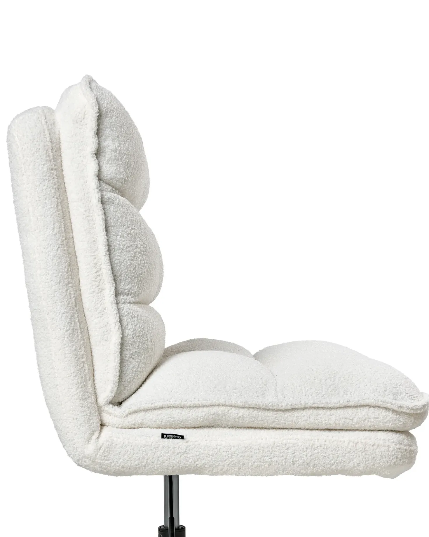 Sedia da ufficio ADDISON Bouclé Bianco