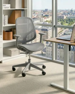 Sedia da ufficio AERI Grigio chiaro