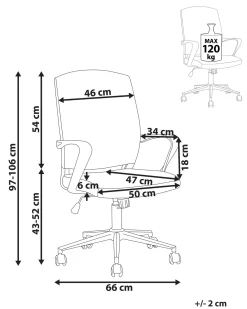 Sedia da ufficio BONNY Rosa