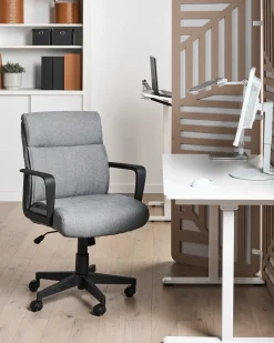 Sedia da ufficio BYRON Tessuto Grigio