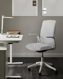 Sedia da ufficio CAPTAIN Tessuto Grigio chiaro