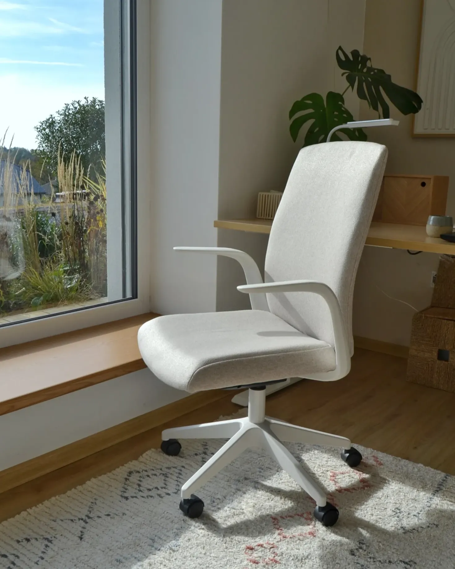 Sedia da ufficio CAPTAIN Tessuto Beige