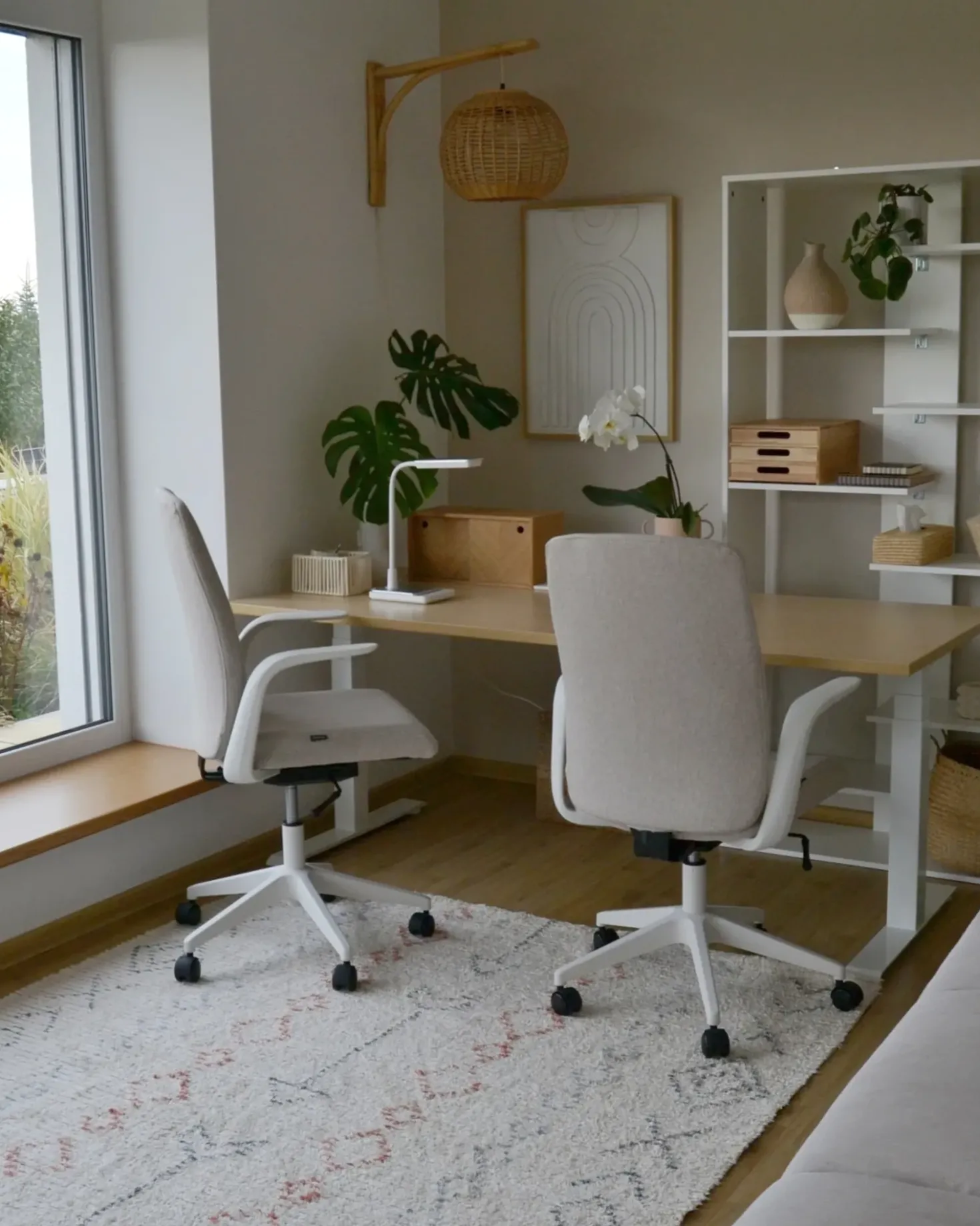 Sedia da ufficio CAPTAIN Tessuto Beige