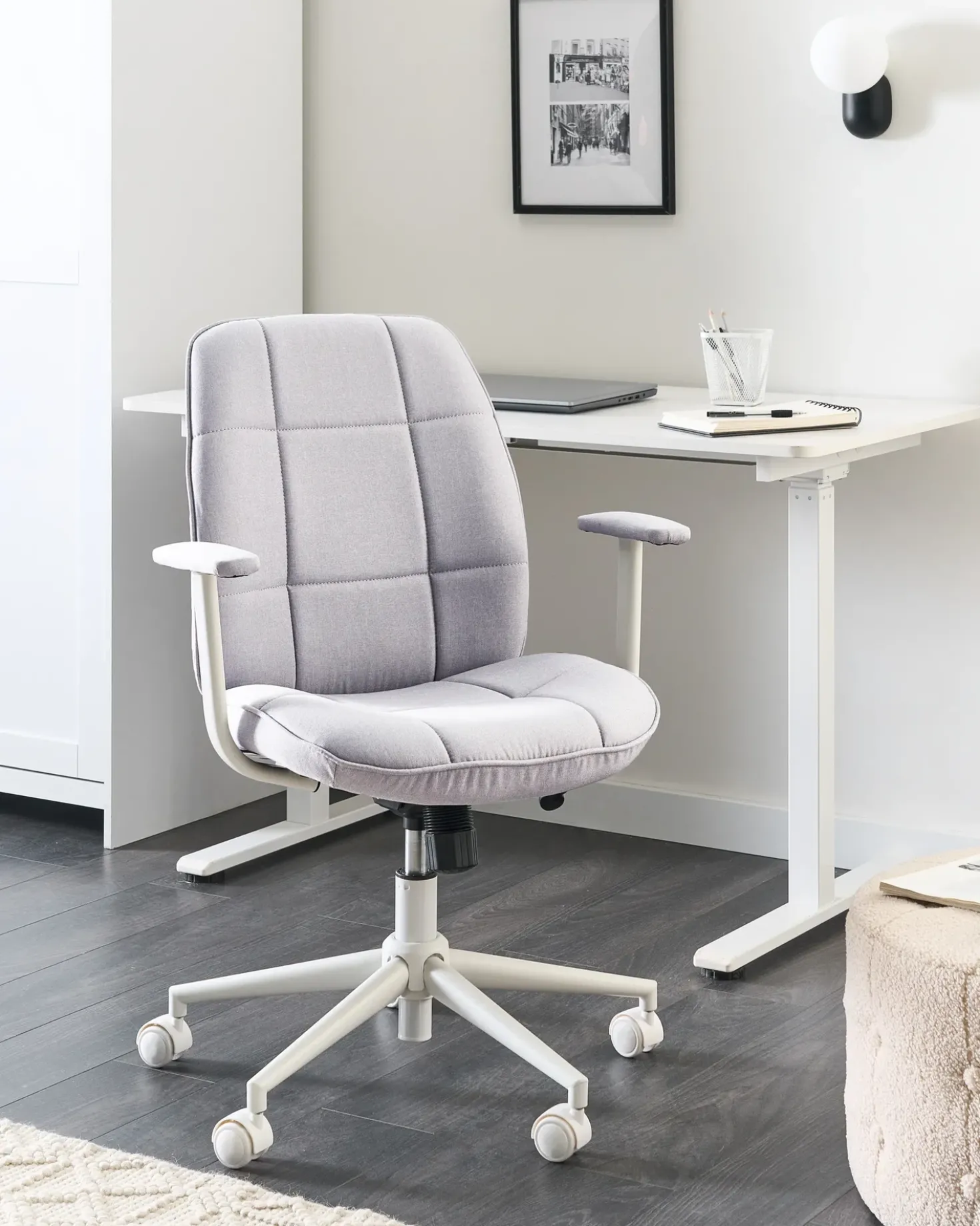 Sedia da ufficio CARLTON Tessuto Grigio