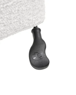 Sedia da ufficio CAROGA Bouclé Bianco
